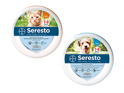 Antiparassitari Bayer Collari Seresto cani e gatti. Prezzo per Pezzo.