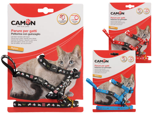 Pettorine per gatti con guinzaglio Camon. Prezzo per Pezzo.