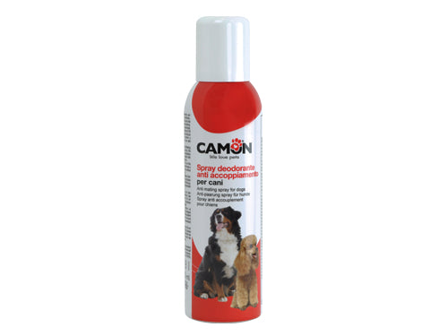 Spray deodorante antiaccoppiamento per cani Camon. Prezzo per Pezzo.