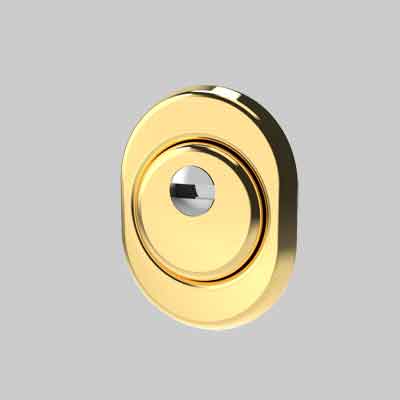DEFENDER PER PORTE BLINDATE 'MOTTURA' mm 22 h - Col. Oro. Prezzo per Pezzo.