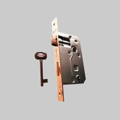 SERRATURA PORTE IN LEGNO 'PATENT' FRONTALE BORDO QUADRO BONAITI E40 Nichelata. Prezzo per Pezzo.