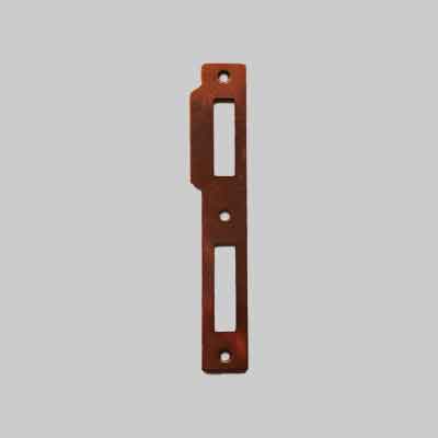 CONTROPIASTRA PER SERRATURA 'PATENT' QUADRA BONAITI Bronzata. Prezzo per Pezzo.