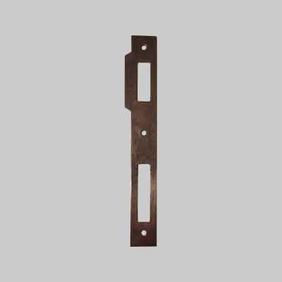 CONTROPIASTRA PER SERRATURA 'PATENT GRANDE' QUADRA BONAITI Bronzata. Prezzo per Pezzo.