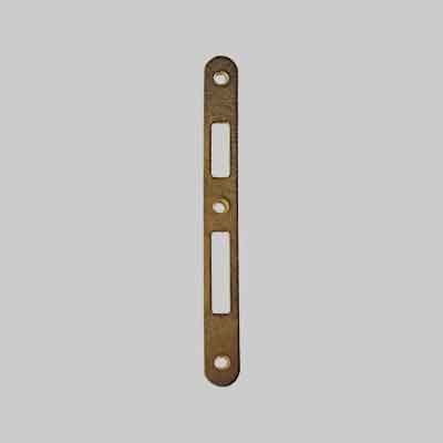 CONTROPIASTRA SERRATURA 'PATENT YALE' BONAITI Ottonato lucido. Prezzo per Pezzo.