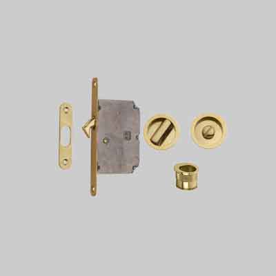 KIT PER PORTE SCORREVOLI - SOLO QUADRO Ottone lucido. Prezzo per Pezzo.