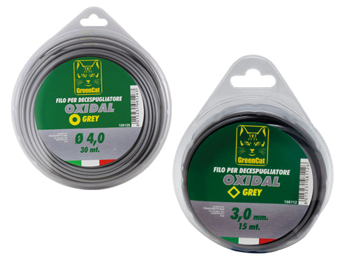 Fili professionali Oxidal Grey Green Cat per decespugliatori. Prezzo per rotolo.