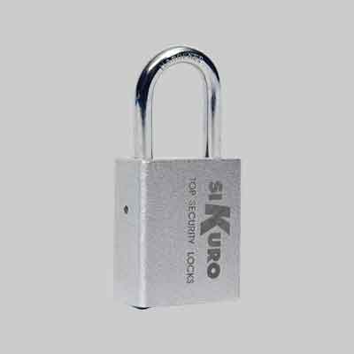 LUCCHETTO AD ARCO STANDARD IN ALLUMINIO 'SIKURO' mm 38. Prezzo per Pezzo.