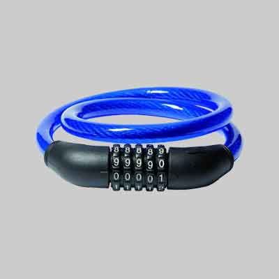 LUCCHETTO PER BICI E MOTO A COMBINAZIONE mm 15 x cm 80. Prezzo per Pezzo.