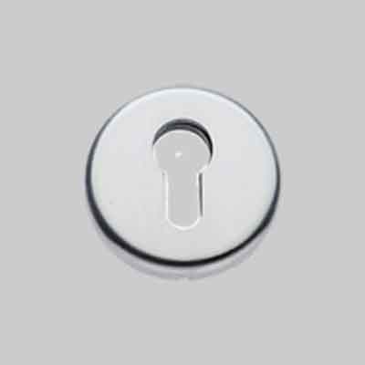 BOCCHETTA TONDA FORO YALE Cromo satinato. Prezzo per Pezzo.