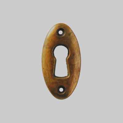 BOCCHETTA PER MOBILI '8065' mm 18x35 - Patinato antico. Prezzo per Pezzo.