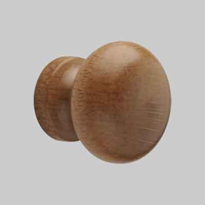 POMOLO LEGNO VERNICIATO "101" ø 30 Frassino. Prezzo per Pezzo.