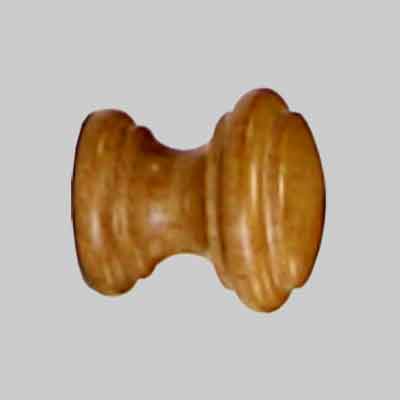 POMOLO LEGNO VERNICIATO "114" ø 38 Noce chiaro. Prezzo per Pezzo.