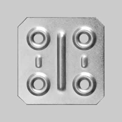 PIASTRINA PIANA cm 4x4. Prezzo per Pezzo.