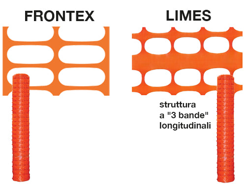Reti recinzioni cantieri Brixo Limes e Frontex. Prezzo per rotolo.