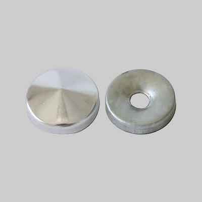 BORCHIA COPRIVITE BOMBATA mm 16 - Ottone nichelato. Prezzo per Pezzo.