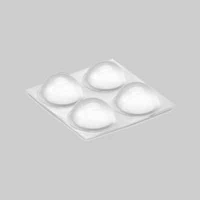 PARACOLPI 'MEZZALUNA' Ø mm 24x8 - Blister 4 pezzi. Prezzo per Confezione.