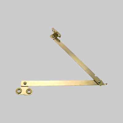 ASTA SNODATA CON FERMO cm 15 - Dx-Sx - Nichelato. Prezzo per Coppia.