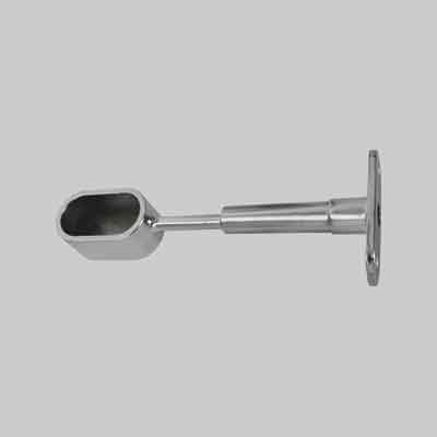 REGGITUBO LATERALE CHIUSO OVALE mm 15x30 - Ottonato. Prezzo per Pezzo.
