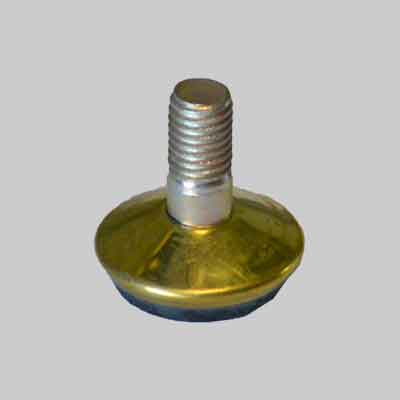 PIEDINO REGOLABILE ACCIAIO Ø mm 32 M8 - Nichelato. Prezzo per Pezzo.