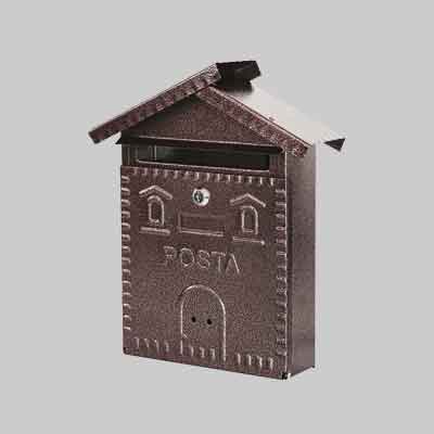 CASSETTA POSTALE 'RUSTICA' CASETTA mm 280x90x350h - col.ramata. Prezzo per Pezzo.