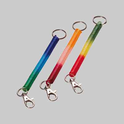 MOSCHETTONE PORTACHIAVI CON SPIRALE SILCA Confezione 12 pezzi. Prezzo per Confezione.