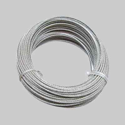 FUNE ACCIAIO INOX Ø mm 5 - rotolo mt 25. Prezzo per rotolo.