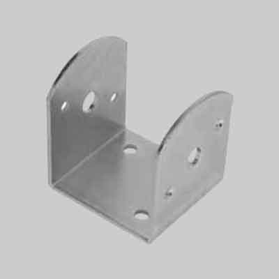 PIASTRA AD 'U' PER TRAVI INCLINATE mm 90x90x90. Prezzo per Pezzo.