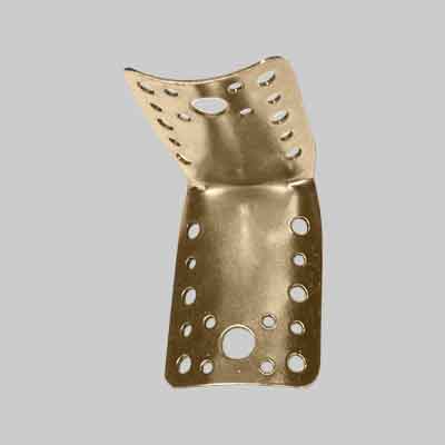 PIASTRA AD ANGOLO PER PALI Ø 80/100 mm 65 x 80 - Spess. 2 mm. Prezzo per Pezzo.