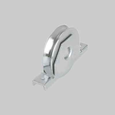RUOTA CON SUPPORTO INTERNO PER CANCELLI GOLA Y A CUSCINETTI mm 120. Prezzo per Pezzo.