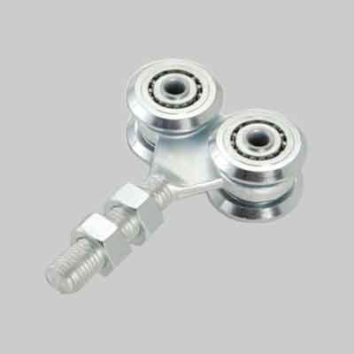 CARRELLO PER PORTONI SCORREVOLI A 4 CUSCINETTI Ø mm 44 M12. Prezzo per Pezzo.