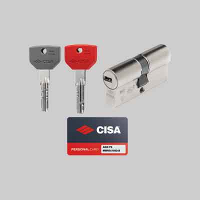 CILINDRO EUROPEO DA INFILARE ASIXP8 ART. 0Q310 CISA mm 100 (34,5+10+54,5). Prezzo per Pezzo.