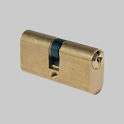 CILINDRO OVALE OTTONE 'F300' ISEO mm 54 (23+8+23). Prezzo per Pezzo.