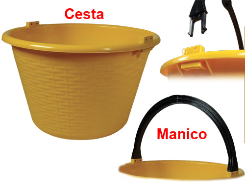 Secchi Ceste tonde pesanti Lt. 15. Prezzo per Pezzo.
