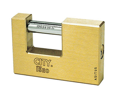 LUCCHETTO RETTANGOLARE PER SERRANDA 'ADITUS' ISEO mm 90. Prezzo per Pezzo.