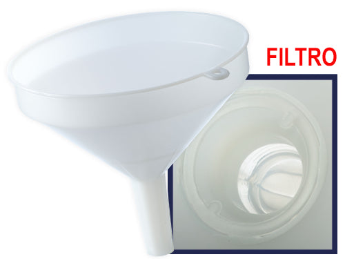 Imbuti plastica con filtro. Prezzo per Pezzo.