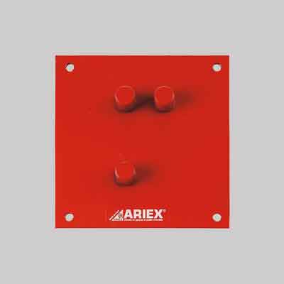 PIASTRA PIEGAFERRO cm 25x20 (Ø max mm 22). Prezzo per Pezzo.