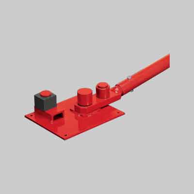 PIASTRA PIEGAFERRO 'EXTRA' CON MANICO Ø max mm 24. Prezzo per Pezzo.