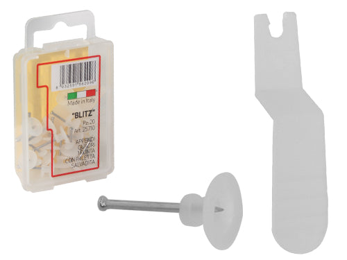 Ganci Blitz per quadri. Prezzo per Confezione.