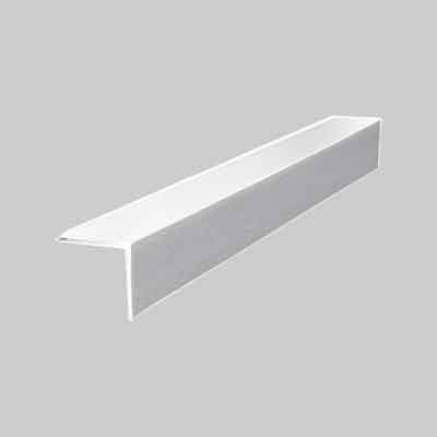 PARASPIGOLO LISCIO BIANCO mm 22x22 - barra mt 2,60. Prezzo per Metro lineare.