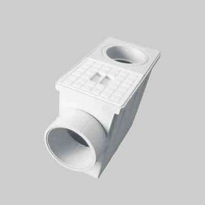 POZZETTO PLUVIALE R. TONDO Ø mm 90/110 - scarico Ø mm 110. Prezzo per Pezzo.