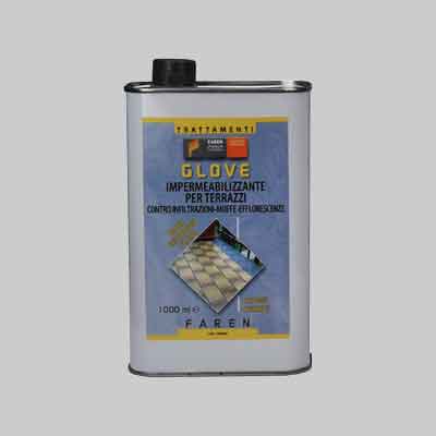 IMPERMEABILIZZANTE PER TERRAZZE 'GLOVE' lt 1. Prezzo per Pezzo.