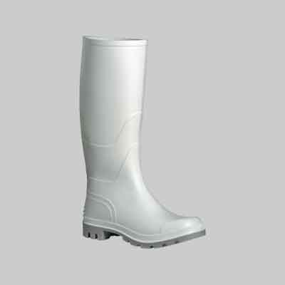 STIVALE MOD. 'GINOCCHIO' IN PVC BIANCO n° 44. Prezzo per paio.