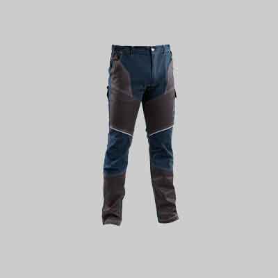 PANTALONE DA LAVORO STRETCH BLU Tg. XL (56-58). Prezzo per Pezzo.