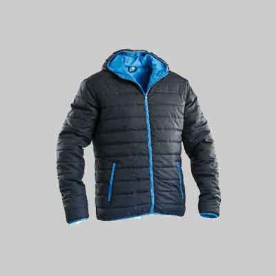 GIUBBINO IMBOTTITO CON CAPPUCCIO BLU Tg. XL (56-58). Prezzo per Pezzo.