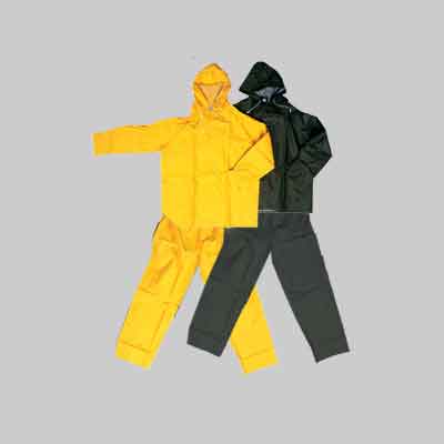 COMPLETO GIACCA E PANTALONE IMPERMEABILE 390 GR Tg. XXL - Colore verde. Prezzo per Pezzo.