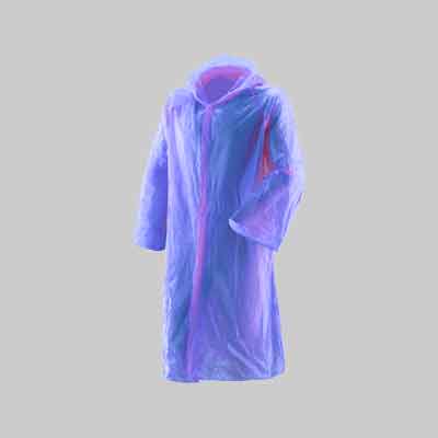 IMPERMEABILE MONOUSO TASCABILE 'BOXER' Tg. Unica - Colore azzurro. Prezzo per Pezzo.