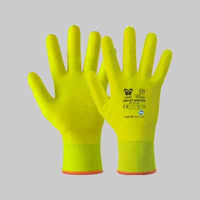 GUANTO PROFESSIONALE INVERNALE 'AIR NIT WINTER' NERI Tg. 10. Prezzo per paio.