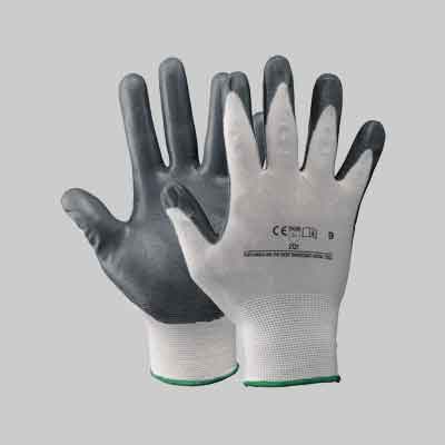 GUANTO NYLON/NITRILE SCHIUMATO Tg. 8. Prezzo per paio.