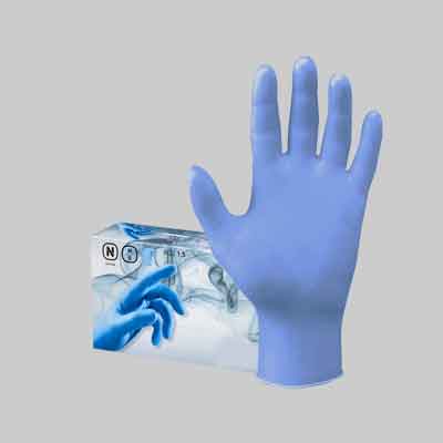 GUANTO MONOUSO IN NITRILE Tg. L - confezione 100 pezzi. Prezzo per Confezione.