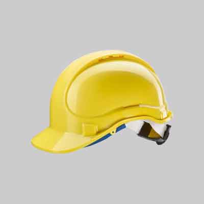 ELMETTO DI PROTEZIONE 'E1' NERI Col. Giallo. Prezzo per Pezzo.